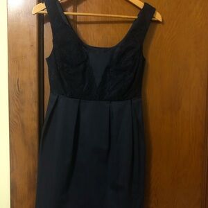 Elegant Navy Sleeveless Dress
